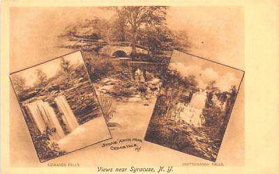 Stone Arch, Edwards Falls Syracuse, New York Postcard