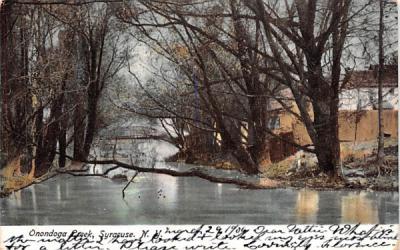 Onondoga Creek Syracuse, New York Postcard