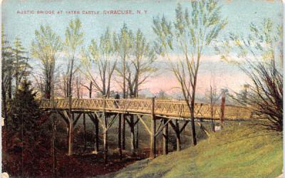 Rustic Bridge Syracuse, New York Postcard