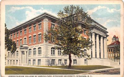 Joseph Slocum College of Agriculture Syracuse, New York Postcard