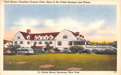 Club House Syracuse, New York Postcard