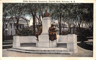 White Memorial Monuemnt Syracuse, New York Postcard