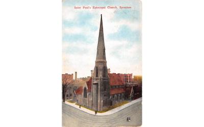 Saint Paul's Episcopal Church Syracuse, New York Postcard