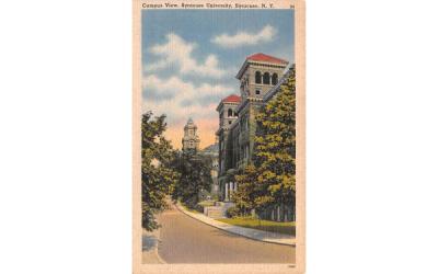 Syracuse University Buildings New York Postcard