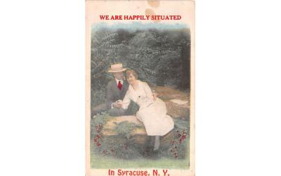Happily Situated Syracuse, New York Postcard