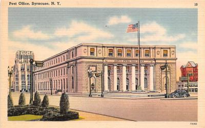 Post Office Syracuse, New York Postcard