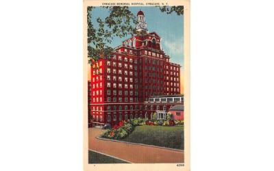 Syracuse Memorial Hospital New York Postcard
