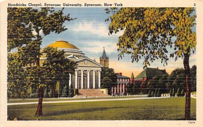 Hendricks Chapel Syracuse, New York Postcard