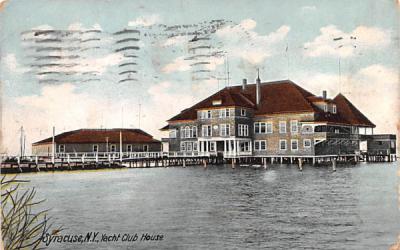 Yacht Club House Syracuse, New York Postcard