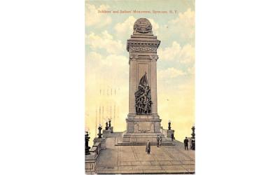 Soldiers' & Sailors' Monument Syracuse, New York Postcard