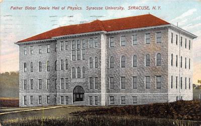 Father Baker Steele Hall of Physics Syracuse, New York Postcard