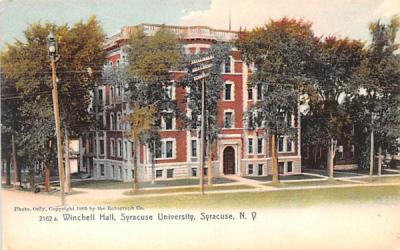 Winchell Hall Syracuse, New York Postcard