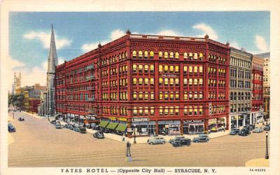 Yates Hotel Syracuse, New York Postcard