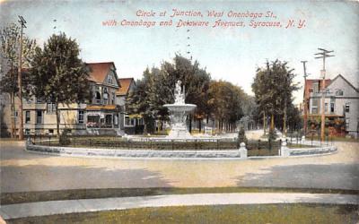 Circle at Junction Syracuse, New York Postcard