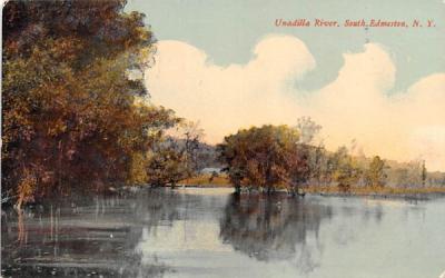 Unadilla River South Edmeston, New York Postcard