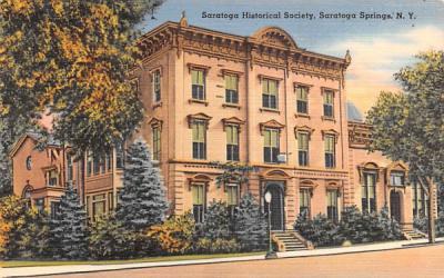 Saratoga Historical Society Saratoga Springs, New York Postcard