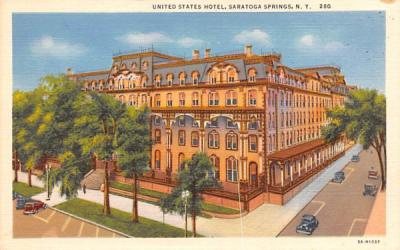 United States Hotel Saratoga Springs, New York Postcard