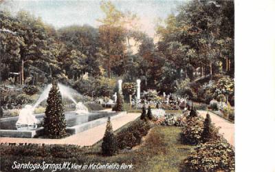 Mr Canfield's Park Saratoga Springs, New York Postcard