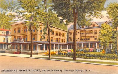 Grossman's Victoria Hotel Saratoga Springs, New York Postcard