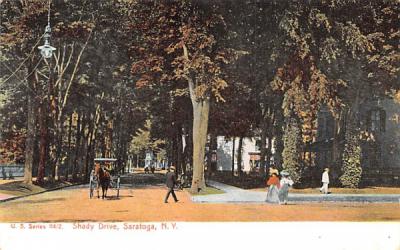 Shady Drive Saratoga, New York Postcard