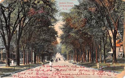 James Street Syracuse, New York Postcard