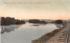 Allegany River Bridge & Island Salamanca, New York Postcard