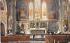Interior Roman Catholic Church Saratoga Springs, New York Postcard