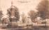 Monument & Godard Hall Springville, New York Postcard