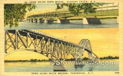 Grand Island South Bridge - Tonawanda, New York NY Postcard