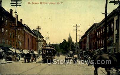 James Street - Rome, New York NY Postcard