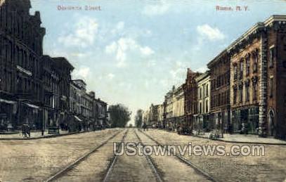 Dominick Street - Rome, New York NY Postcard