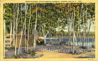 State Camping Grounds - Tupper Lake, New York NY Postcard