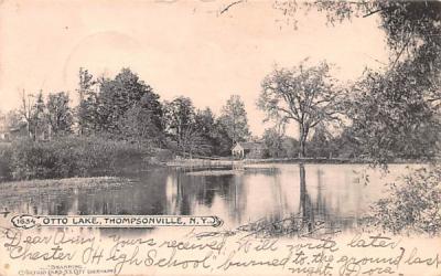 Otto Lake Thompsonville, New York Postcard