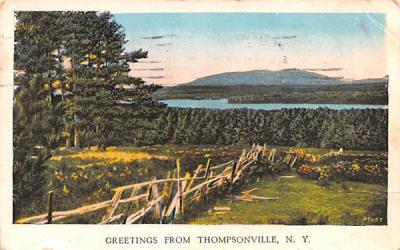 Greetings From Thompsonville, New York Postcard