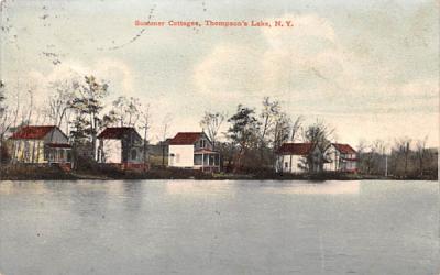 Summer Cottages Thompson's Lake, New York Postcard