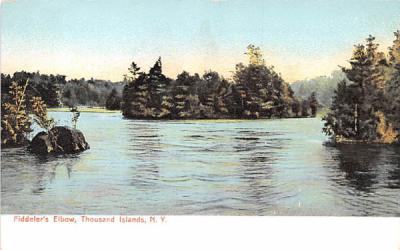 Fiddeler's Elbow Thousand Islands, New York Postcard