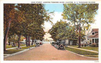 John Street Thousand Islands, New York Postcard