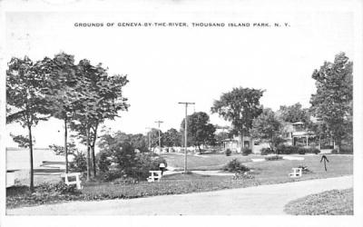 Grounds of Geneva-by-the-river Thousand Islands, New York Postcard