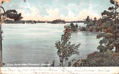 From Devil's Oven Thousand Islands, New York Postcard