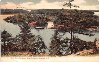 From Holstead Bay Thousand Islands, New York Postcard