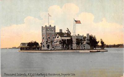 GT Rafferty's Residence Thousand Islands, New York Postcard