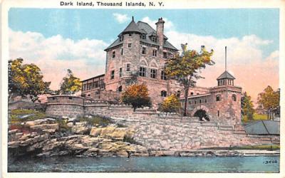 Dark Island Thousand Islands, New York Postcard