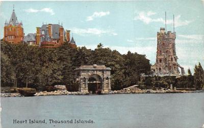 Heart Island Thousand Islands, New York Postcard