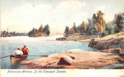 Picturesque America Thousand Islands, New York Postcard