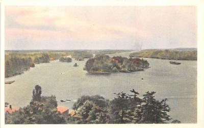Millionaire Colony Thousand Islands, New York Postcard