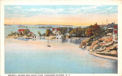 Grenell Island & Yacht Club Thousand Islands, New York Postcard