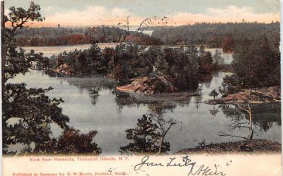 From Palisades Thousand Islands, New York Postcard