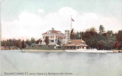 James Oliphant's Residence Neh Mahdin Thousand Islands, New York Postcard
