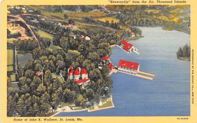 Home of John K Wallace Thousand Islands, New York Postcard