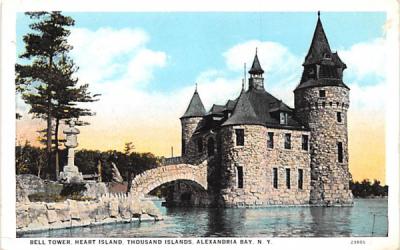 Bell Tower Heart Island Thousand Islands, New York Postcard